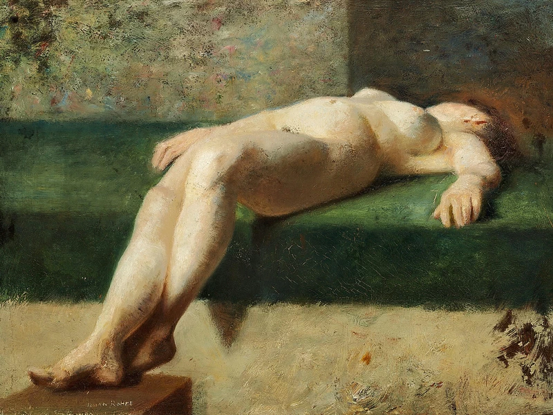 1856-Johan Gudmann Rohde - Studio di nudo